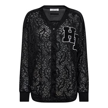 Haute L ' Amitié - Court Ls Lace Tee - Black